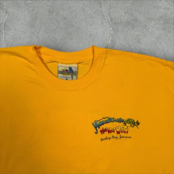 Vtg Y2K Jimmy Buffett Margaritaville "Hot Hot Hot" Animal Print Shirt - XL - Picture 4 of 8